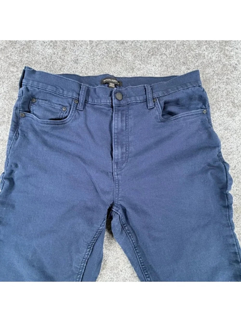 Banana Republic Chino Pants Mens 36x30 Blue‎ Stretch Straight Leg 5-Pockets
